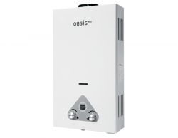 Водонагреватель проточный газовый ВПГ Oasis Eco - 20кВт (10л/мин) белый