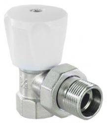 Клапан регулировочный (кран для радиатора) ValTec Ду15 угловой (VT 07) 