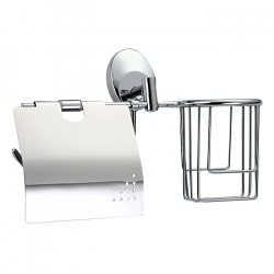 F1603-1 Держатель туалетной бумаги и освежителя воздуха, хром (Frap)
