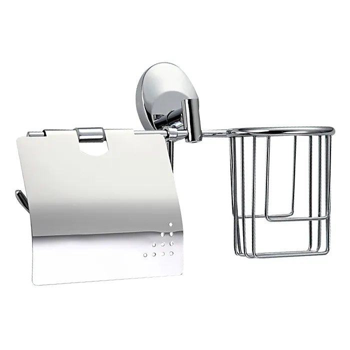 F1603-1 Держатель туалетной бумаги и освежителя воздуха, хром (Frap)