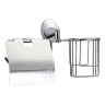 F1603-1 Держатель туалетной бумаги и освежителя воздуха, хром (Frap)