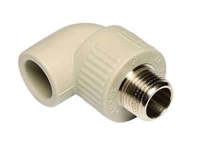 Угольник ПП (Ekoplastik) 20х1/2Н серый