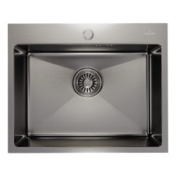Мойка настольного монтажа MIXLINE PRO 53х43х22см, 3.0, выпуск 3 1/2, с сифоном (сатин)