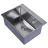 Мойка настольного монтажа MIXLINE PRO 53х43х22см, 3.0, выпуск 3 1/2, с сифоном (сатин)