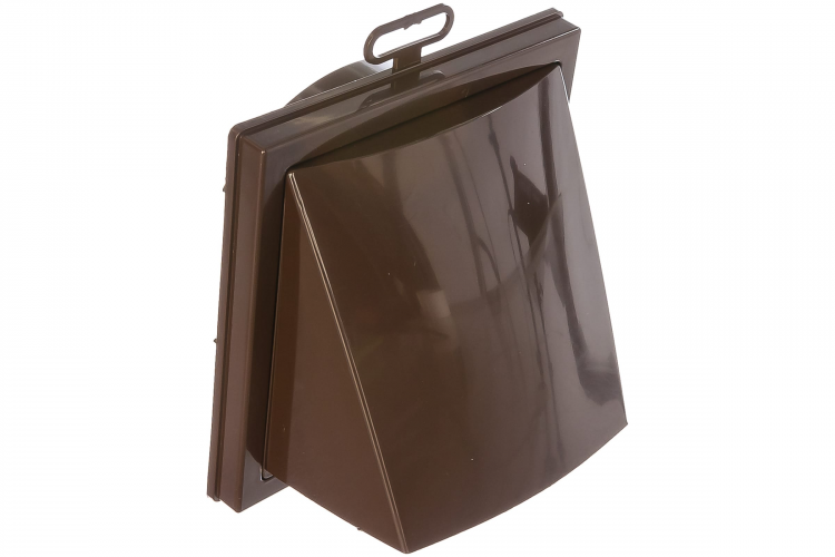 1515К12,5ФВ Выход стенной вытяжной с обратным клапаном 150х150 с фланцем d125, ASA, коричневый 1515К12,5ФВ Выход стенной вытяжной с обратным клапаном 150х150 с фланцем d125, ASA, коричневый