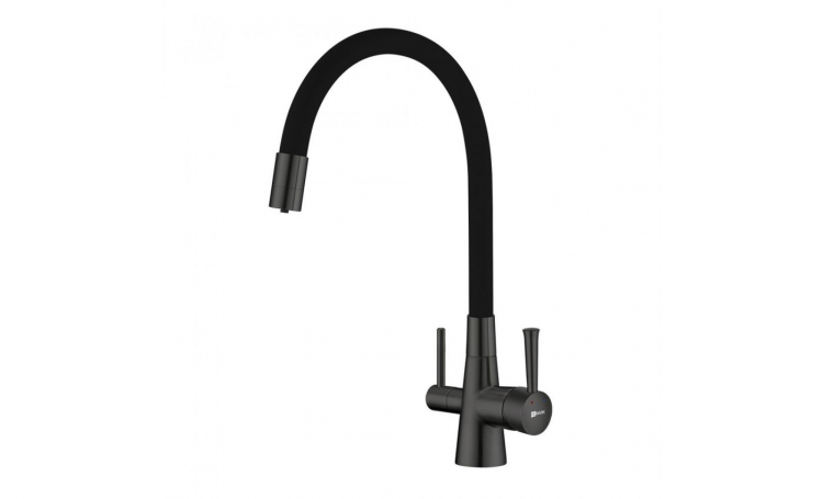 LM3075GM Смеситель LEMARK для кухни COMFORT под фильтр, графит