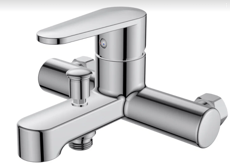 WF54 Смеситель для ванны, короткий излив VODA "Waterfall" хром  