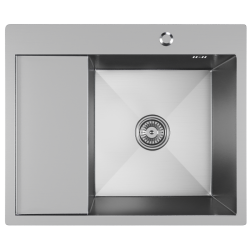 Мойка настольного монтажа MIXLINE PRO 60x50х20см, 3.0, правый выпуск 3 1/2, с сифоном (сатин)