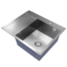 Мойка настольного монтажа MIXLINE PRO 60x50х20см, 3.0, правый выпуск 3 1/2, с сифоном (сатин)