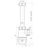 (C-1020) Сифон АНИ 1 1/4"*40 без выпуска