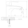 DR67015 Смеситель DECOROOM для умывальника и биде монолитный