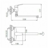 F2116 Frap Смеситель для ванны, хром
