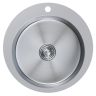 Мойка круглая настольного монтажа MIXLINE PRO 50х50х20см, 3.0, выпуск 3 1/2, с сифоном (сатин)