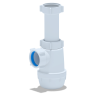 (A-0120) Сифон АНИ Грот 1 1/2"*40 без выпуска