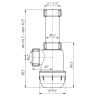 (A-0120) Сифон АНИ Грот 1 1/2"*40 без выпуска