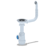 (A-0142S) Сифон АНИ Грот 3 1/2"*40 с круглым гибким переливом