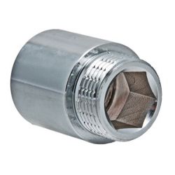 Удлинитель латунный хром Ду20 L=20мм ValTec
