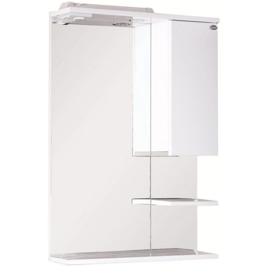 Зеркало-шкаф Элита 60 белый, правый с подсветкой (Onika)