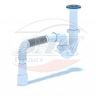 (D-0515) Сифон АНИ 1 1/2"*40 прямоточный с литым выпуском, с гибкой трубой 40*40/50