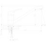 DR37018 Смеситель DECOROOM для кухни с поворотным изливом