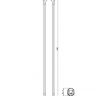 LM8074C Стойка душевая LEMARK с магнитным кронштейном, хром