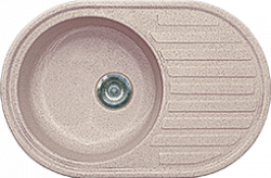Gran-Stone мойка GS-18L (G) односекционная (песочный 302) 730х460