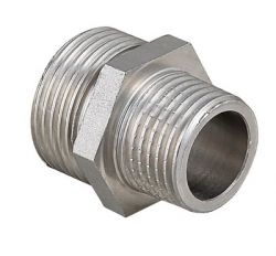 Ниппель переходной латунный никелированный ValTec Ду32х15 