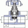 Вентиль прямоточный d63 (Ekoplastik)