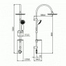 LM8801C Душевой гарнитур LEMARK без смесителя, тропический дождь, хром