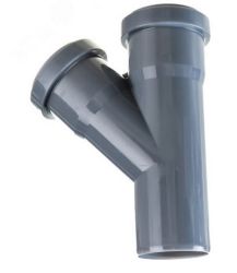 Тройник для внутренней канализации d50х50х45° Valfex