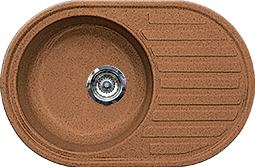 Gran-Stone мойка GS-18L (G) односекционная (терракот 307) 730х460
