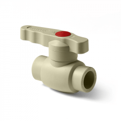 Кран шаровый ПП серый (Pro Aqua) полнопроходной d50