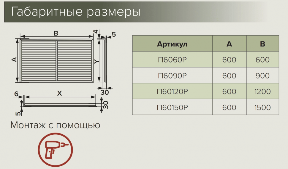 Экран для радиатора размеры