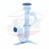 (D-1000) Сифон АНИ 1 1/2"*40 прямоточный с отводом для стиральной машины