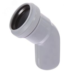 Отвод для внутренней канализации d40х45° Valfex