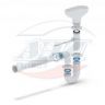 (DR-0115) Сифон АНИ 1 1/2"*40 прямоточный с разрывом струи, с гибкой трубой 40*40/50