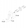 FX-61305 Крючок одинарный Fixsen "KVADRO"