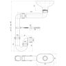 (DR-5000) Сифон АНИ 1 1/2"*40 прямоточный смещенный с разрывом струи