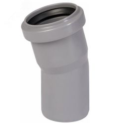 Отвод для внутренней канализации d50х15° Valfex