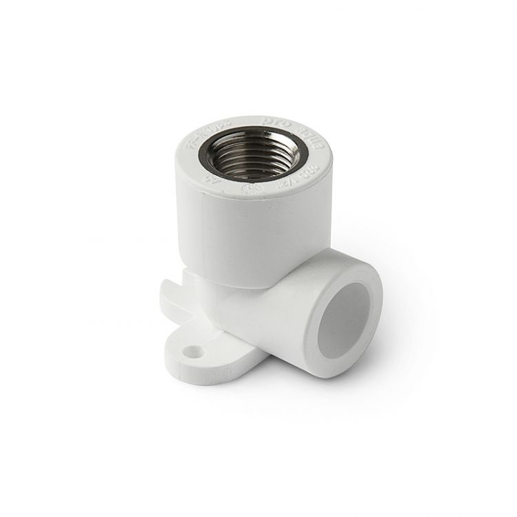 Угольник PPR с креплением d20х1/2В ProAqua