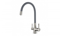 LM3075BN Смеситель LEMARK для кухни COMFORT под фильтр, серый