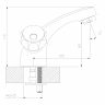 DR45011R Смеситель DECOROOM для умывальника монолитный