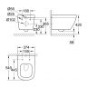 39328000 Унитаз подвесной безободковый GROHE Euro Ceramic, альпин-белый