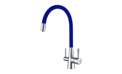 LM3075C-Blue Смеситель LEMARK для кухни COMFORT под фильтр, синий