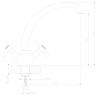 DR49029 Смеситель DECOROOM для кухни с поворотным изливом