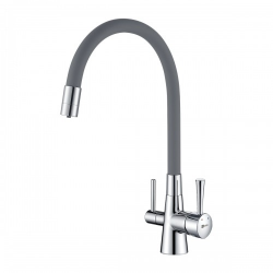 LM3075C-Gray Смеситель LEMARK для кухни COMFORT под фильтр, серый