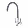 LM3075C-Gray Смеситель LEMARK для кухни COMFORT под фильтр, серый