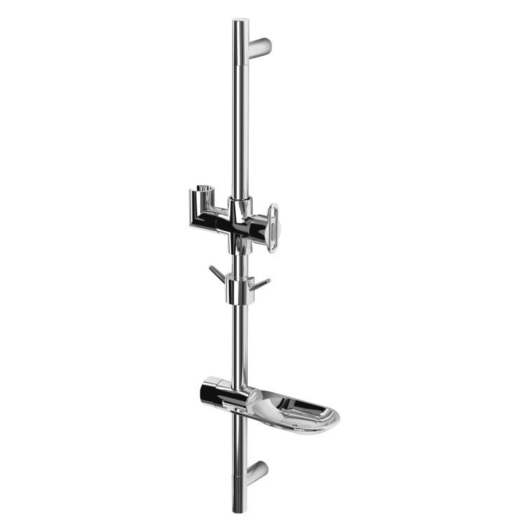 LM8062C Стойка душевая LEMARK с мыльницей, хром