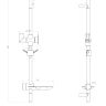 LM8062C Стойка душевая LEMARK с мыльницей, хром