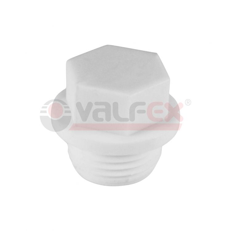 Заглушка с резьбой ПП (Valfex) d20 (1/2"Н)